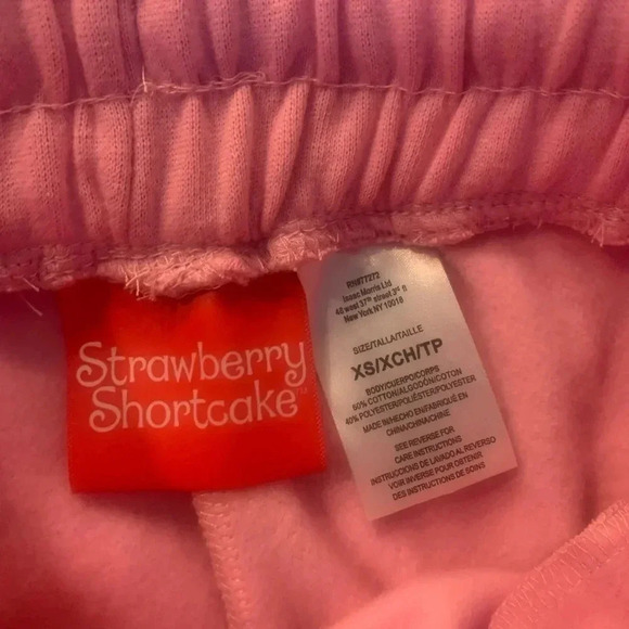 STRAWBERRY Shortcake Sweatpants  Color Pink Size XS - Picture 5 of 7
